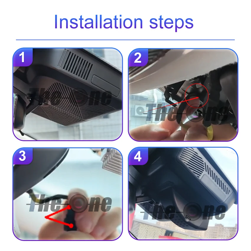 4K Front And Rear Camera Wifi DVR Dash Cam Original For Chery Explore 06 Jaecoo J7 2023 2024 2025,Plug And Play Car DVR With APP