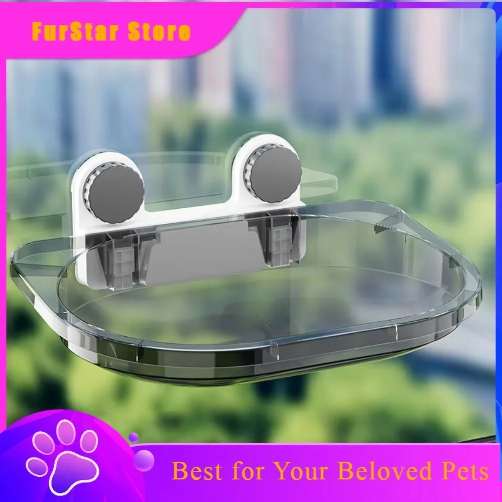 FurstarDetachable Cat Hammock No-punching Multifunction Suction Cup Cat Nest Stable Easy Installation Cat Hanging Beds Sunbathin