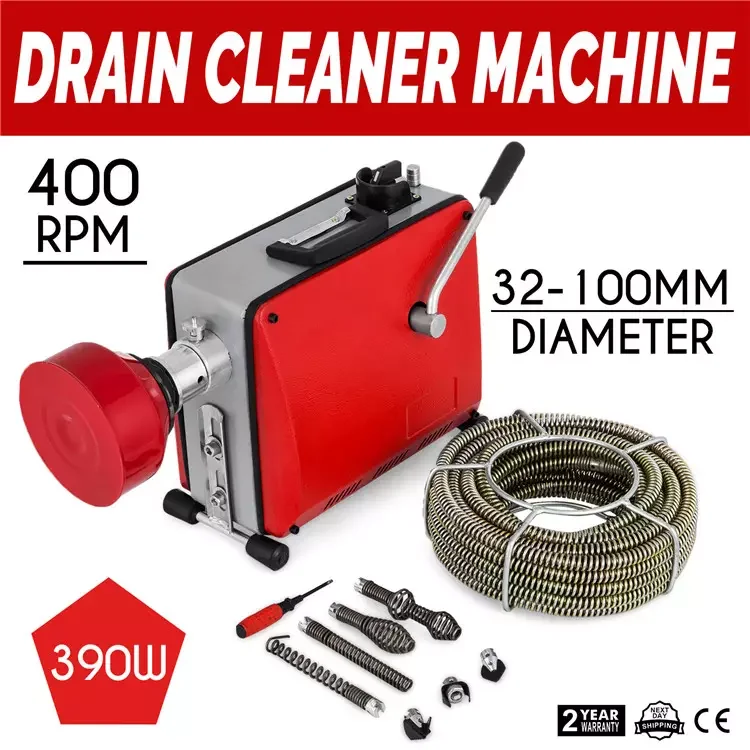 New sewer pipe cleaning drain cleaner machine with good price