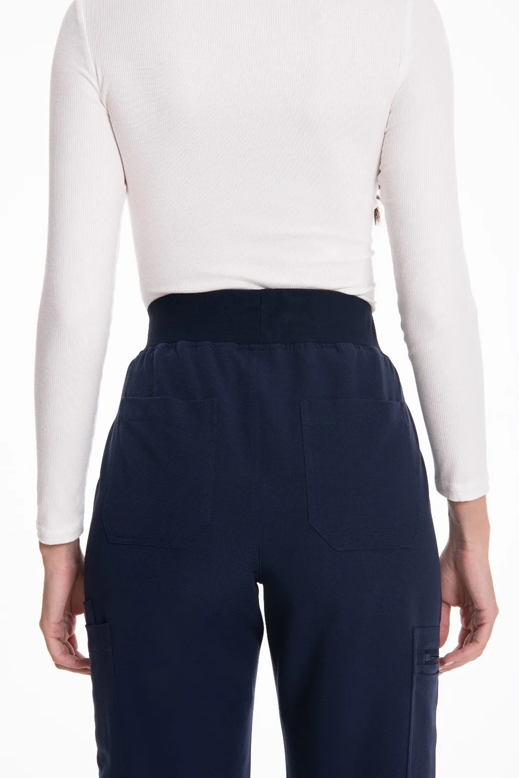 KUNGFU SCRUBS Nahtloses Unterhemd für Damen, schmal geschnitten, hochelastisches Modal-Unterhemd, Rundhalsausschnitt, lange Ärmel, Basisschicht-Oberteil – Detail 16