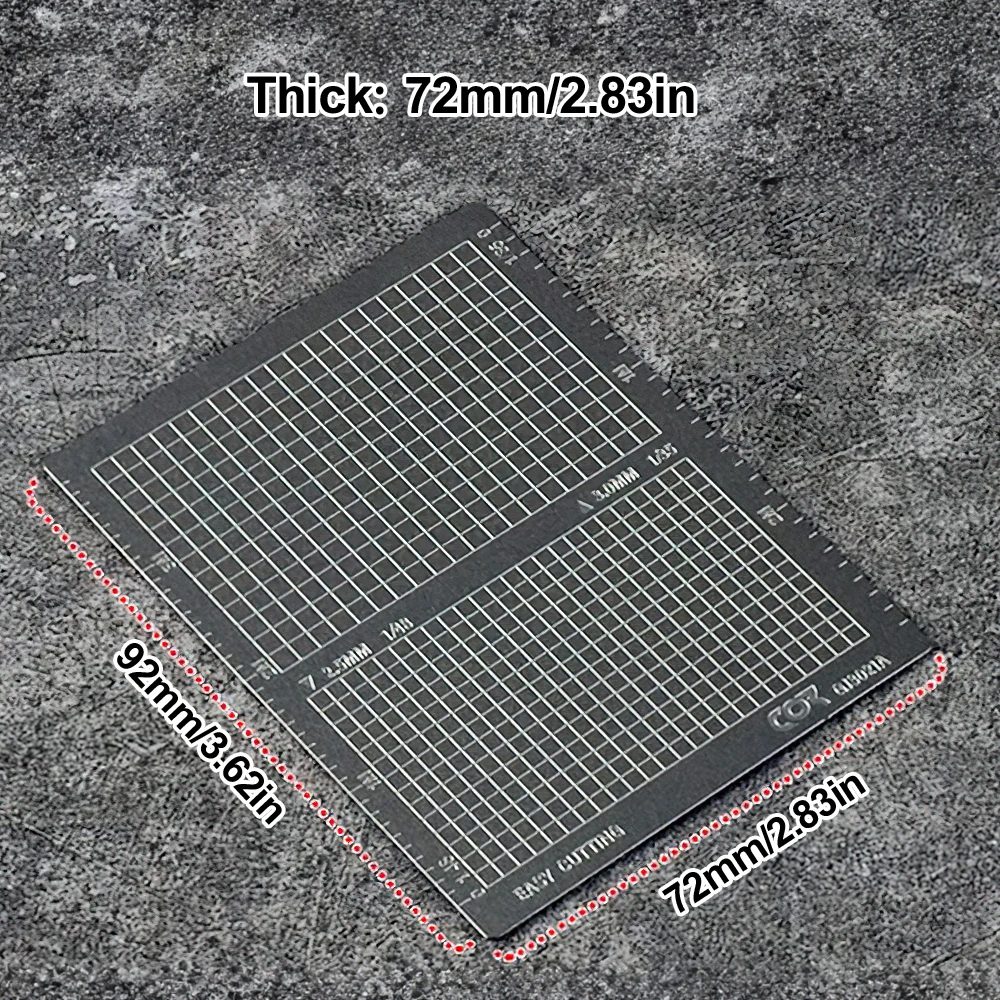 Stainless Steel Model Masking Sheet Easy Cutting Type Board Mat DIY Hobby Craft Tool