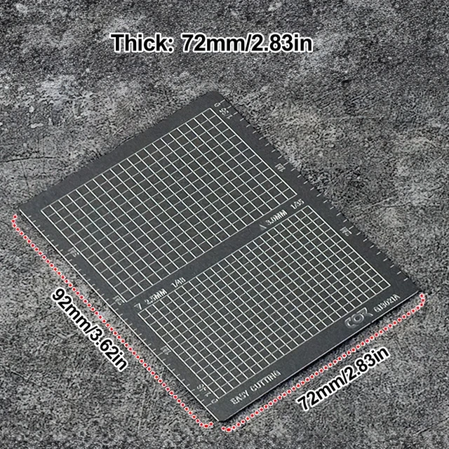 Stainless Steel Model Masking Sheet Easy Cutting Type Board Mat DIY Hobby Craft Tool 6