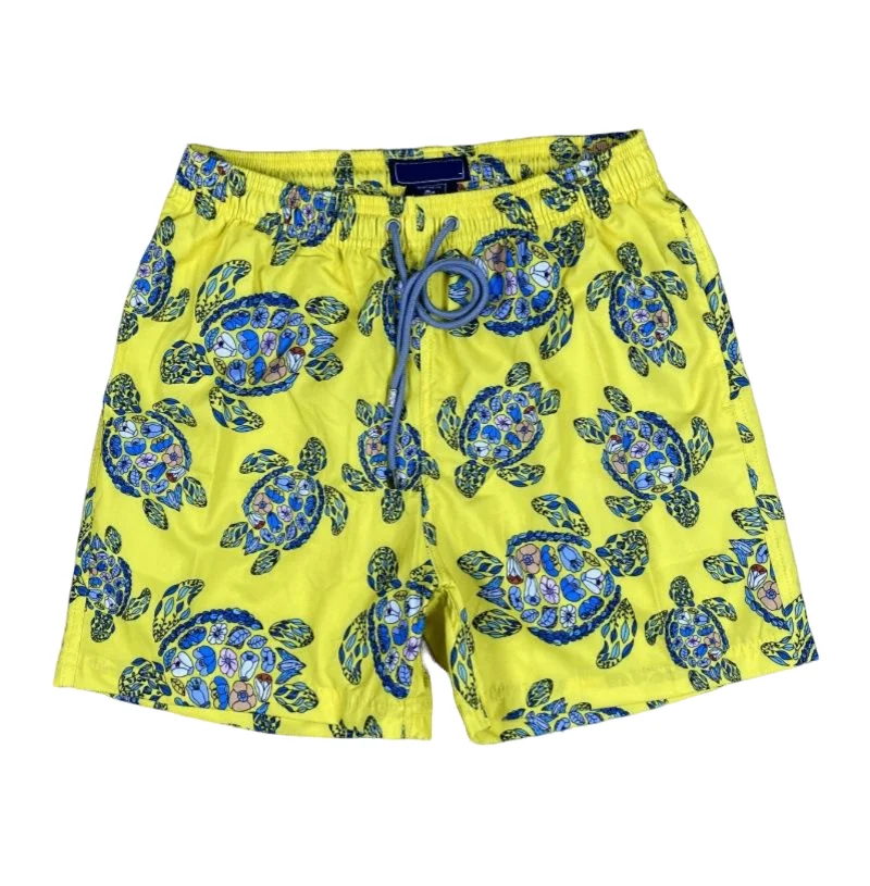 Pantalones de playa a la moda con estampado de tortuga y estrella de mar, pantalones de natación de secado rápido, vacaciones y Ocio en la playa, 2024