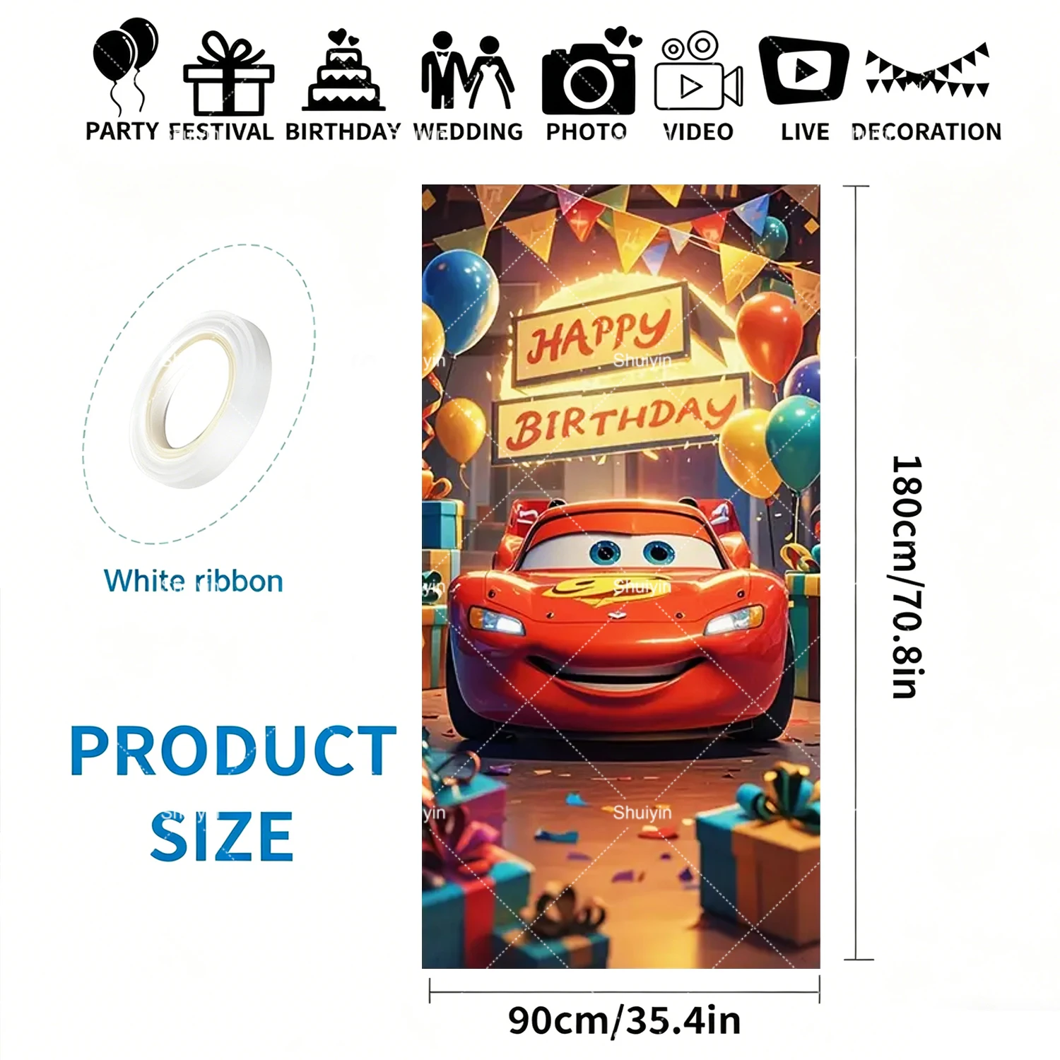 Tło z motywem Auta McQueen, de – Lighting Mcqueen Decor recenzja i cena