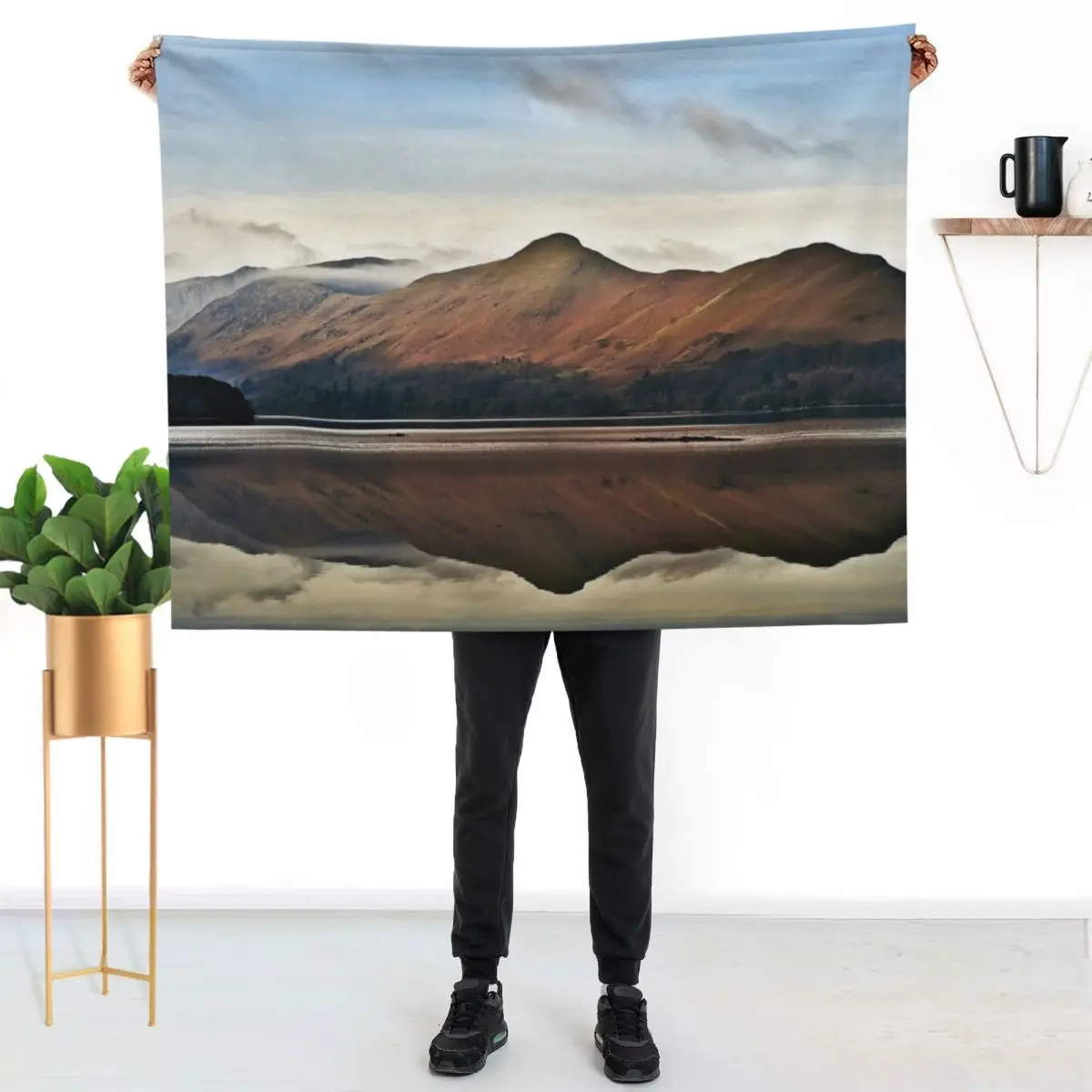 Catbells & Maiden Moor From Friars Crag (Derwentwater) Throw Blanket Loose Vintage Beautifuls Picnic Baby Blankets
