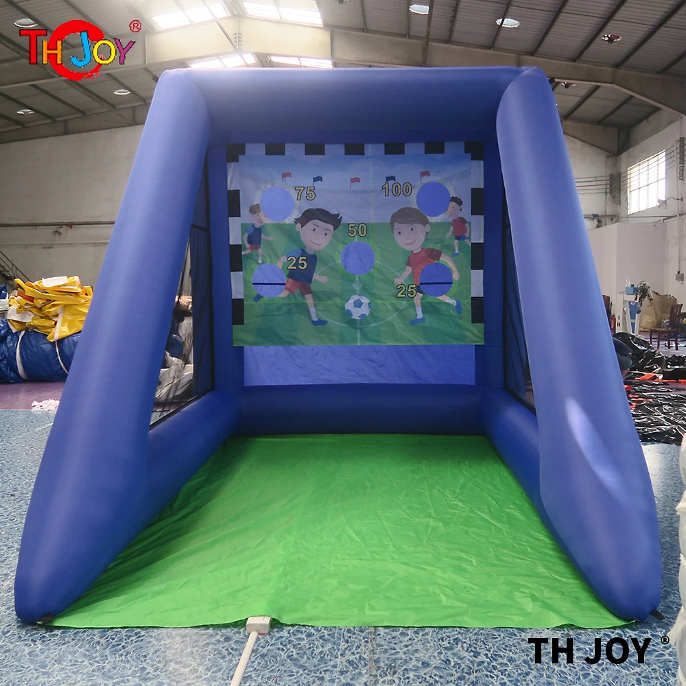 free air ship to door,kids 3*3*2.5mh inflatable football shooting goal/target,inflatable soccer toss sport game