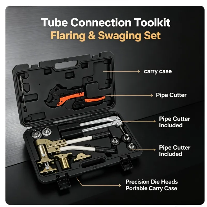 PEX1632 Upgraded Mechanical Sliding Pressing Tool Al‑Plastic PEX Pipe Crimp Kit For Floor‑Heating HVAC Plumbing Installation