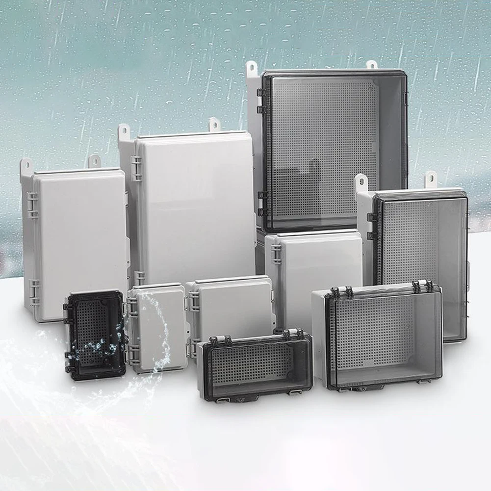 Outdoor Distribution Box IP67 Electrical Box Reliable Weatherproofing Drillable Junction Box Protective Electrical Case