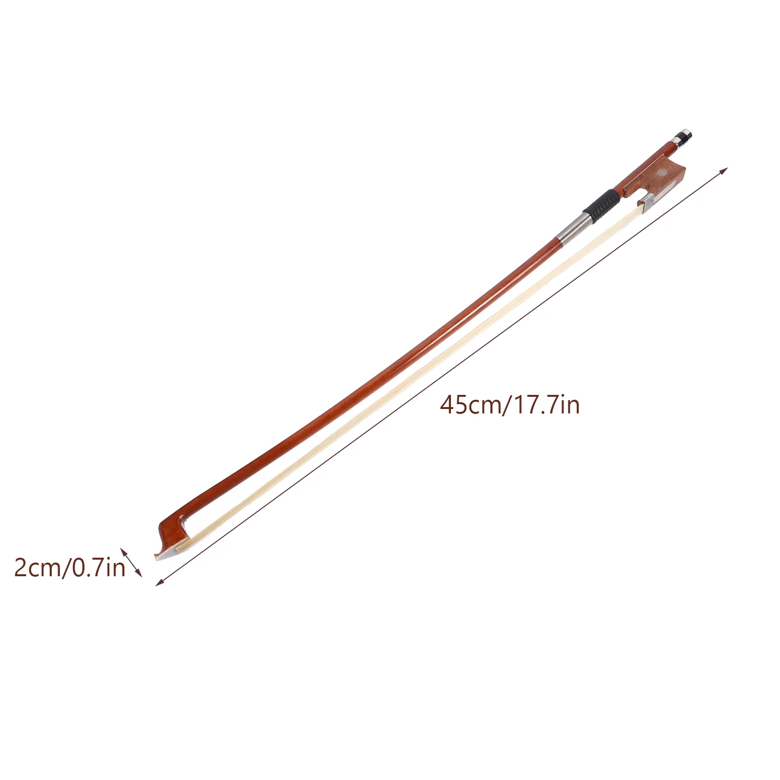 Remplacement d\'archet de violon 1/10 en bois de santal rouge, prêle, pratique, accessoire cheval