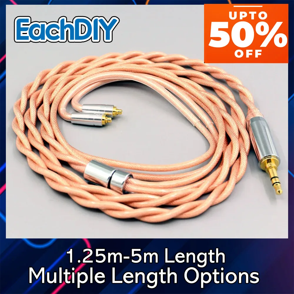 2,8 мм Type6 756 ядро экранирующий 7n Litz OCC кабель для наушников для AKG N5005 N30 N40 MMCX 7971