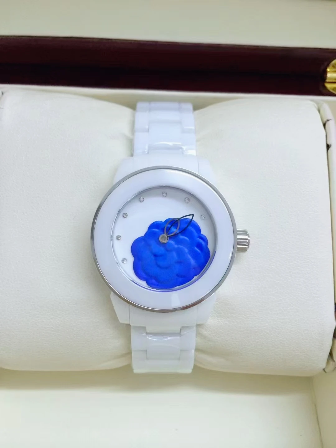 Relojes de Lujo de Cerámica de Cuarzo en Tono Blanco, Nueva Colección 2026, 33 mm, Diseño Elegante y Moderno, Reloj de Pulsera Casual para Uso Diario