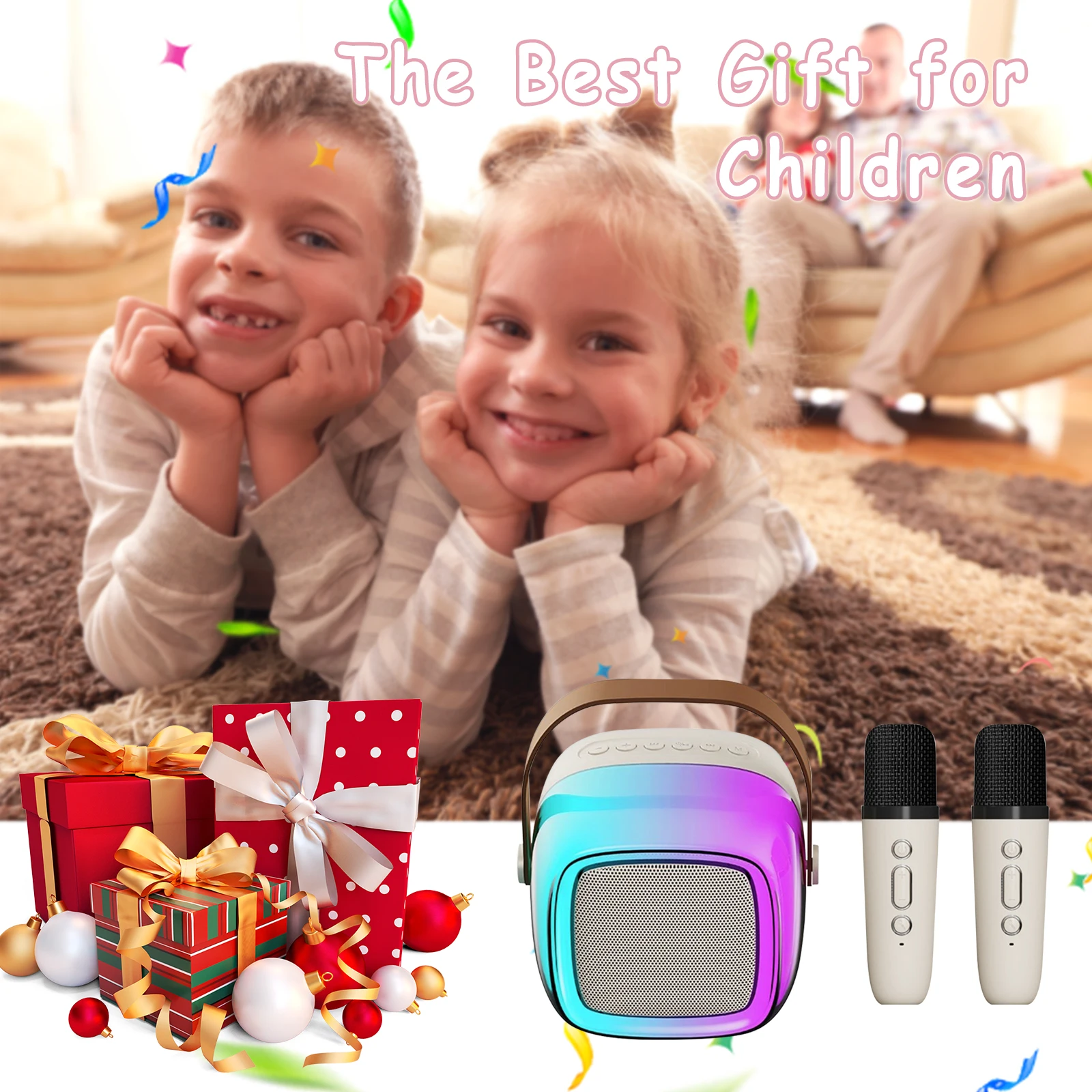 Casque Bluetooth sans fil avec micro pour enfants, lumière flash mignonne, oreille de chat, peut fermer la machine de karaoké LED pour fille, musique stéréo pour téléphone