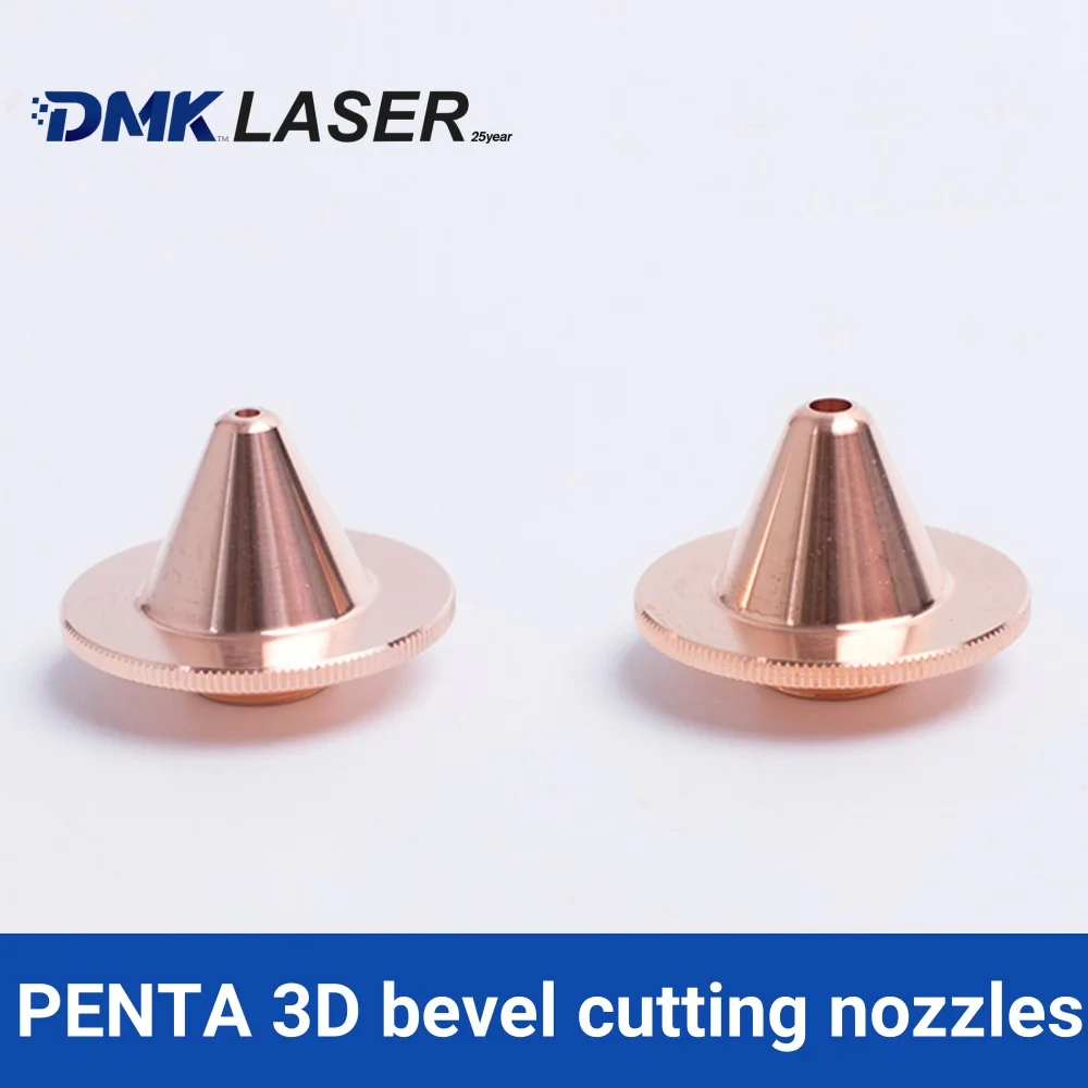 5pcs/lot PENTA bevel 3D laser cutting nozzles D28 H20 M11 single/double layer high speed copper nozzle for penta cutting machine