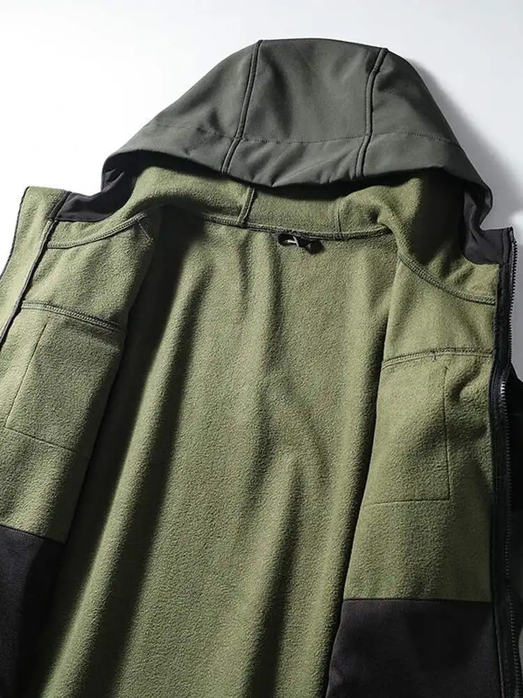 

Outdoor Men's Tactical Windproof Waterproof Soft ell Jaet New Arrival Spring Autumn Stand Fit Fce Lined Youth Trend