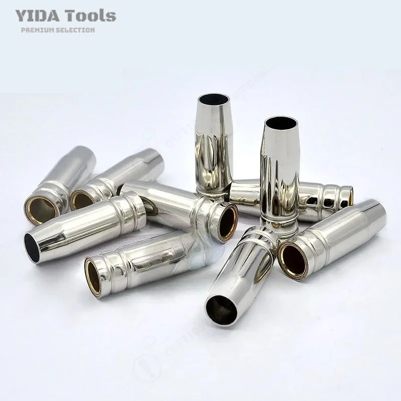 30PCS 15AK Gas Shielded Welding Gun Accessories Consumables Wearing Parts Protective Nozzle Connecting Rod Conductive Nozzle