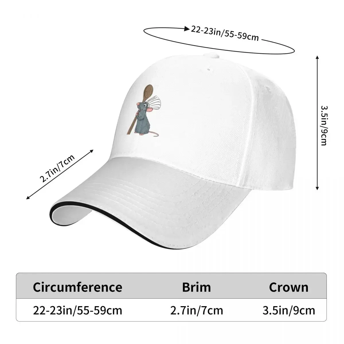 Remy The Little Chef From Ratatouille Baseball Caps Snapback Fashion Baseball Hats Breathable Casual Outdoor For Men's And Women