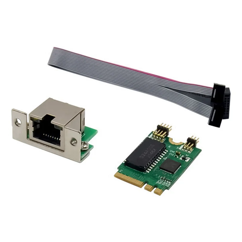 5X Mini PCIE Network Card M.2 A+E To RTL8111F Gigabit Ethernet Card Single Port RJ45 Ethernet Network Card