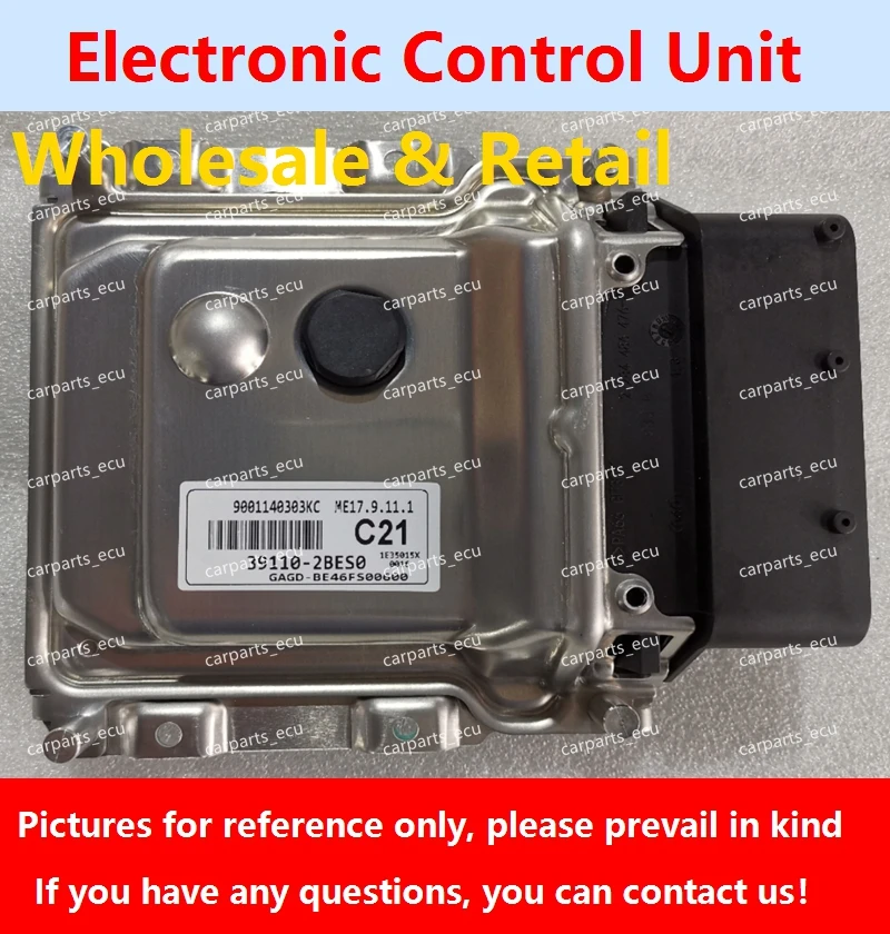 K02B 39104-03005/253 39111-03945 لشركة هيونداي إلنترا محرك السيارة مجلس الكمبيوتر/ECU/ME17.9.11 C21 39110-2BES0/0369 39110-03710