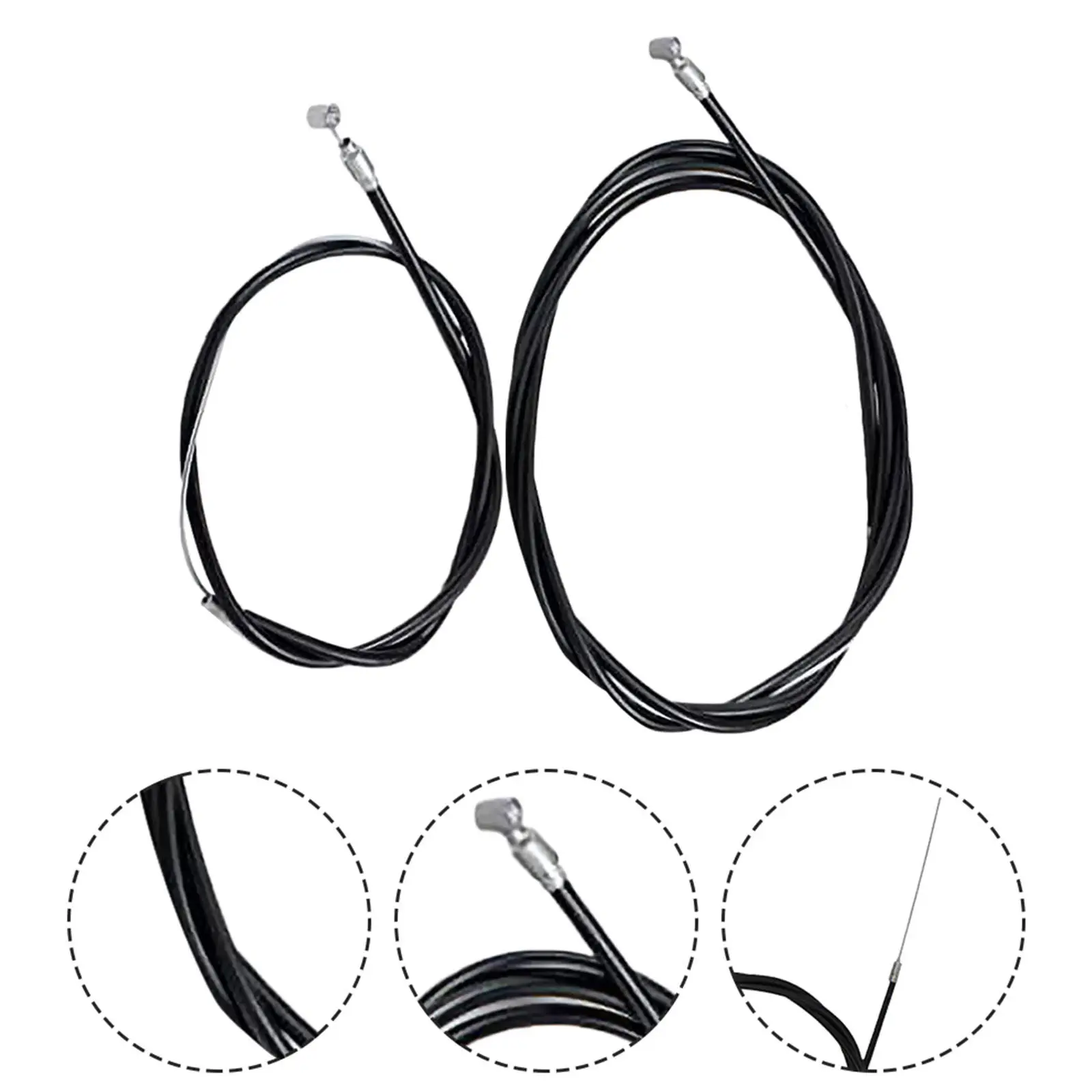 1Set Professional Bicycle Brake Lines Set Flexible Weatherproof Brake Cables for Road Small Wheel Foldable Bikes