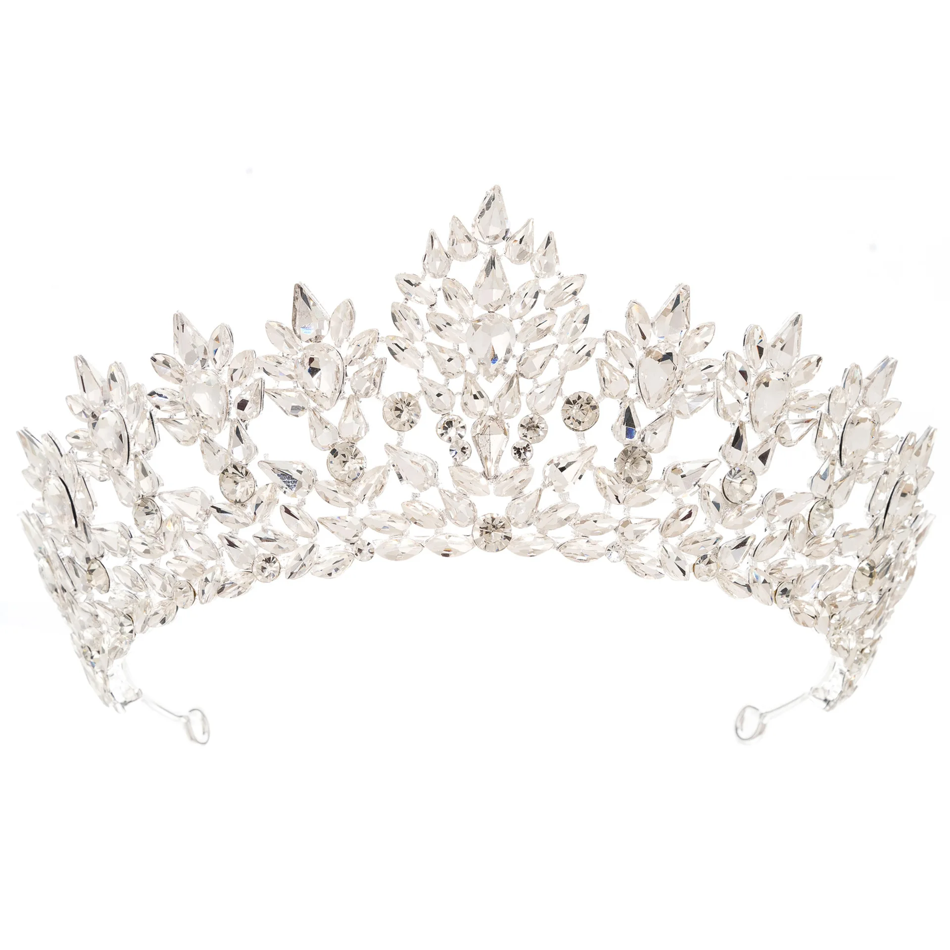 Couronnes de princesse reine pour femmes, diadème de mariée en cristal Baroque, coiffure de mariée, fête de bal, bijoux de cheveux