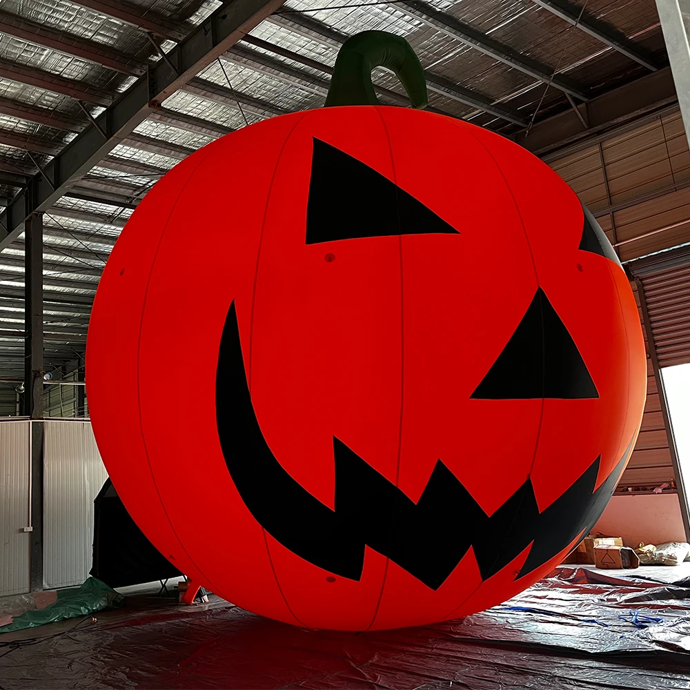 Custom Giant 20/26/33Ft Halloween Inflatable Pumpkin Decorations With Blower, Blow up Halloween Decorations Outdoor Holiday