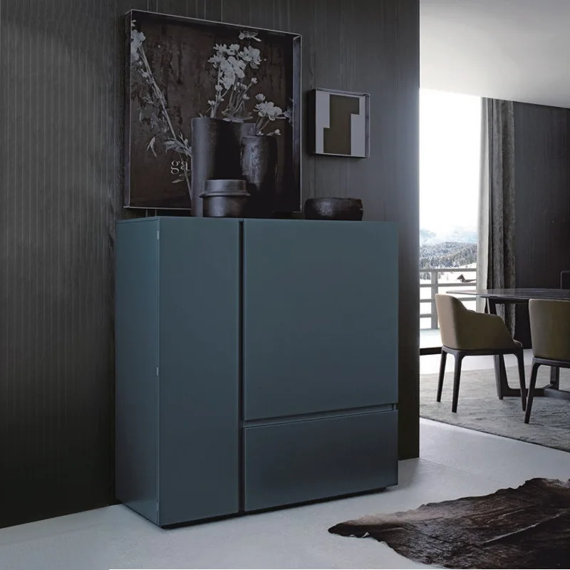 

Living room combination floor cabinet industry Nordic sapphire blue creative TV cabinet designer floor cabinet