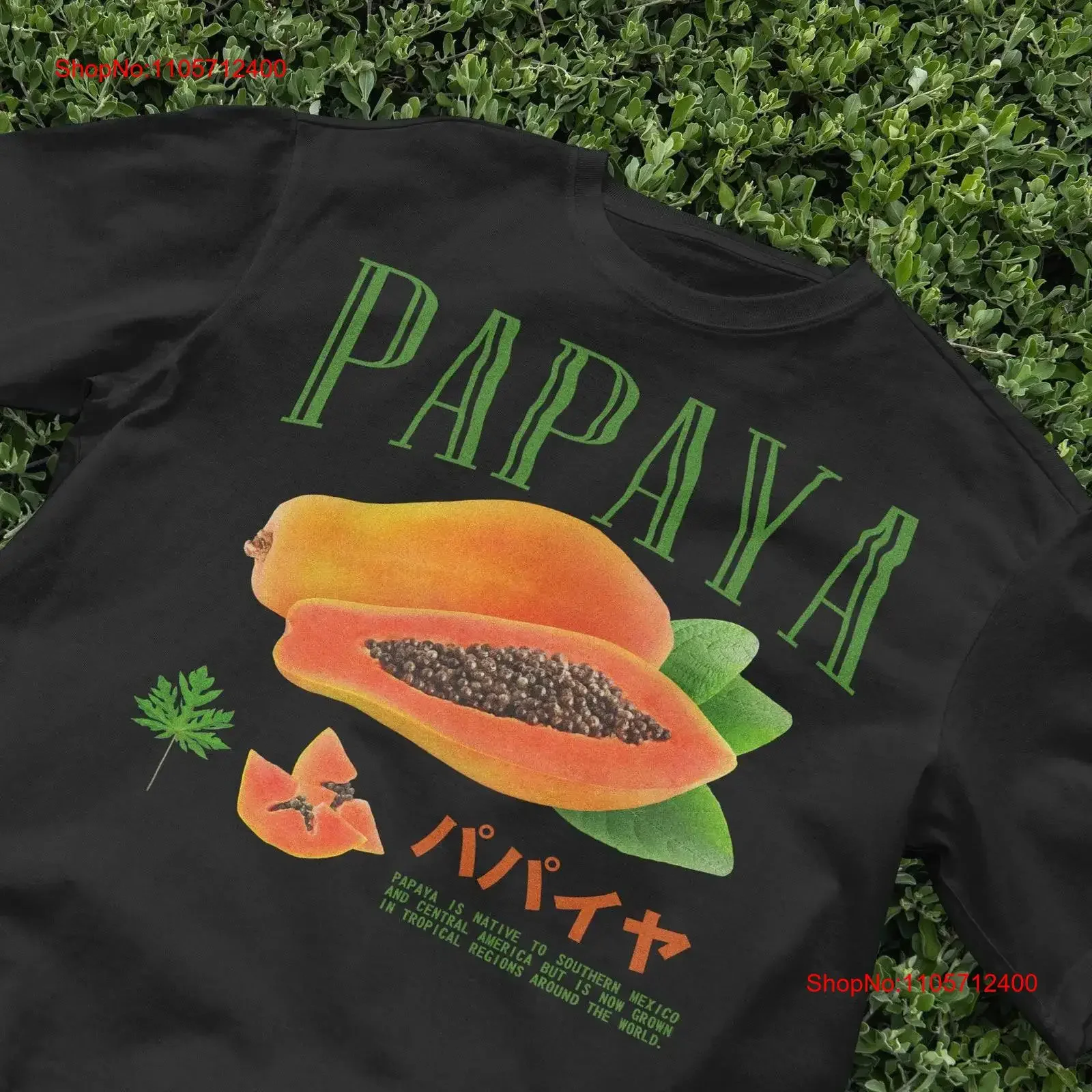 Cute PAPAYA T Shirt Aesthetic Harajuku Style Adorable Indie Y2K Clothing 90s Streetwear vintage Washed homme Unisex Comfortable