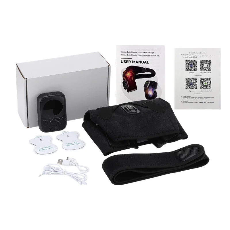 New Radio APP Control Microcurrent Massage Smart Warm Vibration Heating Shoulder Pad