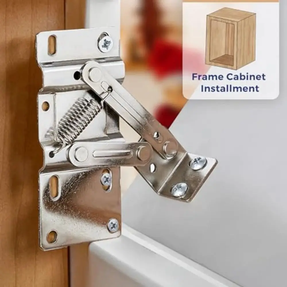 

Long Lasting Flip Out Tray Hinges Door Connector Thick 45 Degree Pivot Hinges Stronger Load-bearing Heavy Duty Sink Hinges