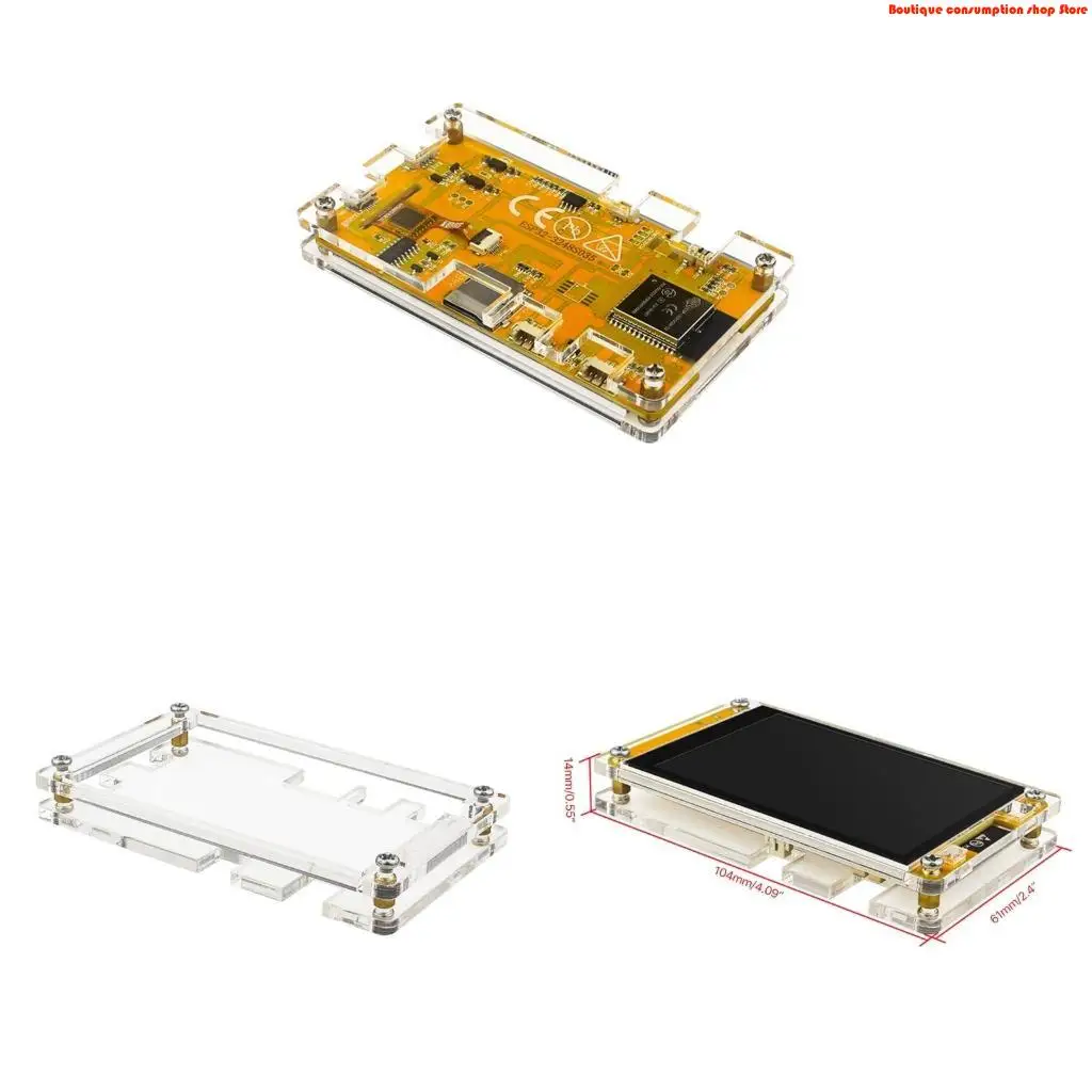 L9NA Case For ESP32 Development Acrylic Case for 3.5'' Display Screen Fixing Case