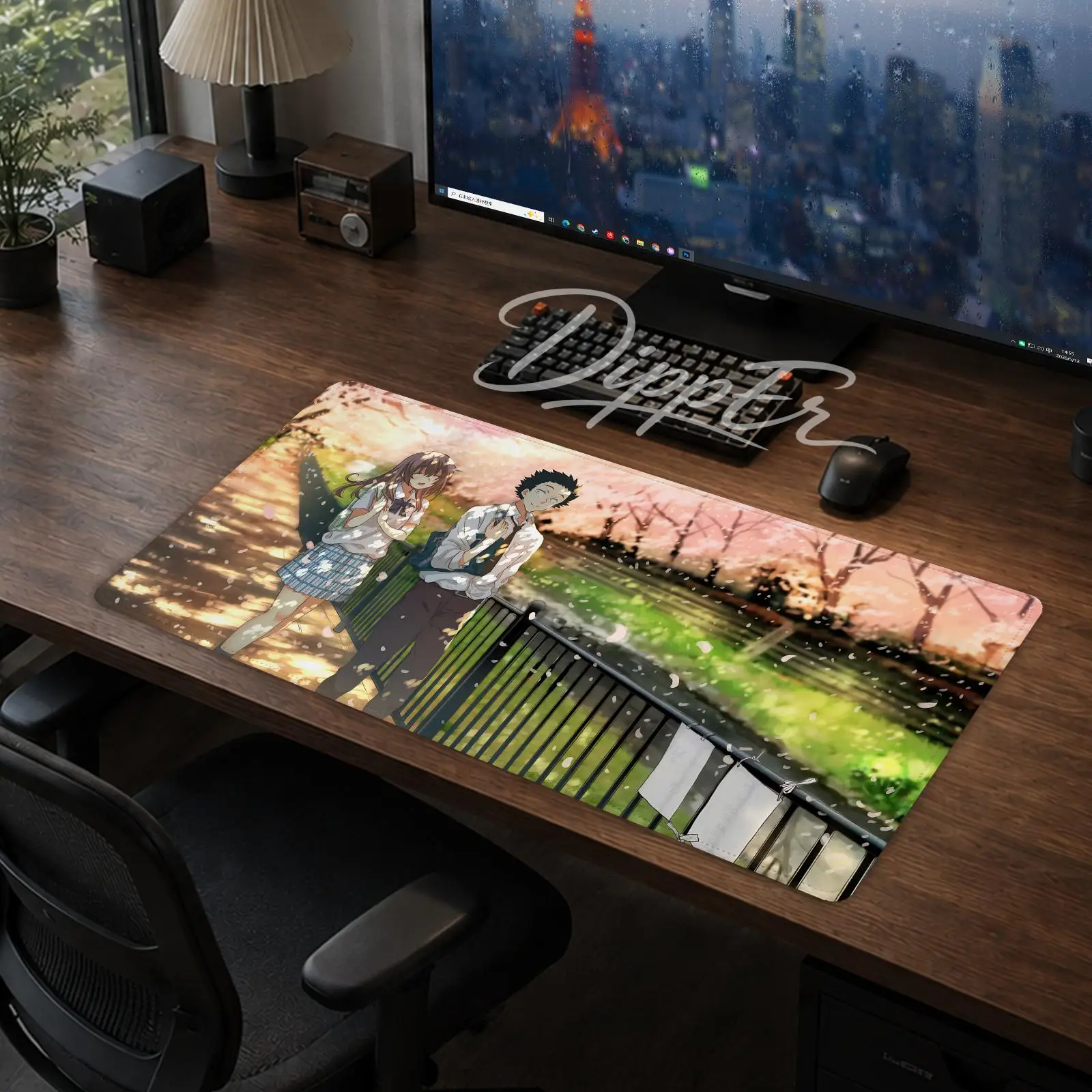 A Silent Voice Mouse Pad Office Large Desk Mat Gaming Mousepad Rubber Bottom Non-Slip Cushion 900X400