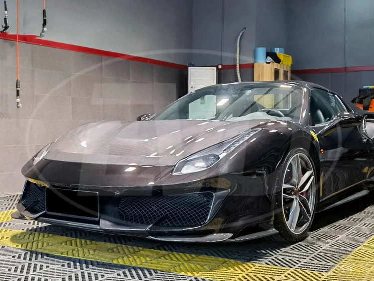 For Ferrari 488 Gtb Spider 2015-2020 Pista Style Carbon Fiber Hood