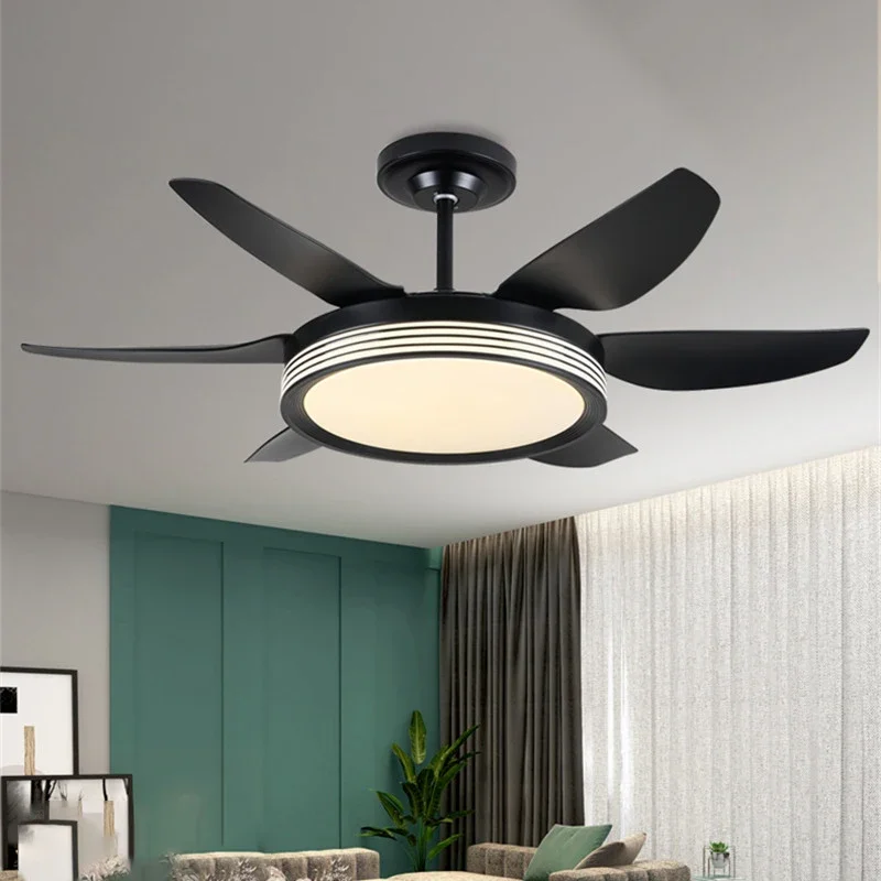 ABEL Fan Light Nordic LED Ceiling Fan Light Modern Minimalist Restaurant, Living Room, Bedroom Commercial Electric Fan