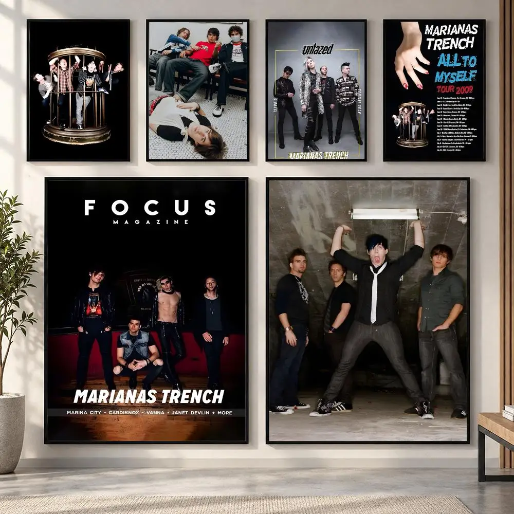 Marianas Trench The Band poster Poster HD art sticky wall waterproof home living room bedroom bar aesthetic decoration