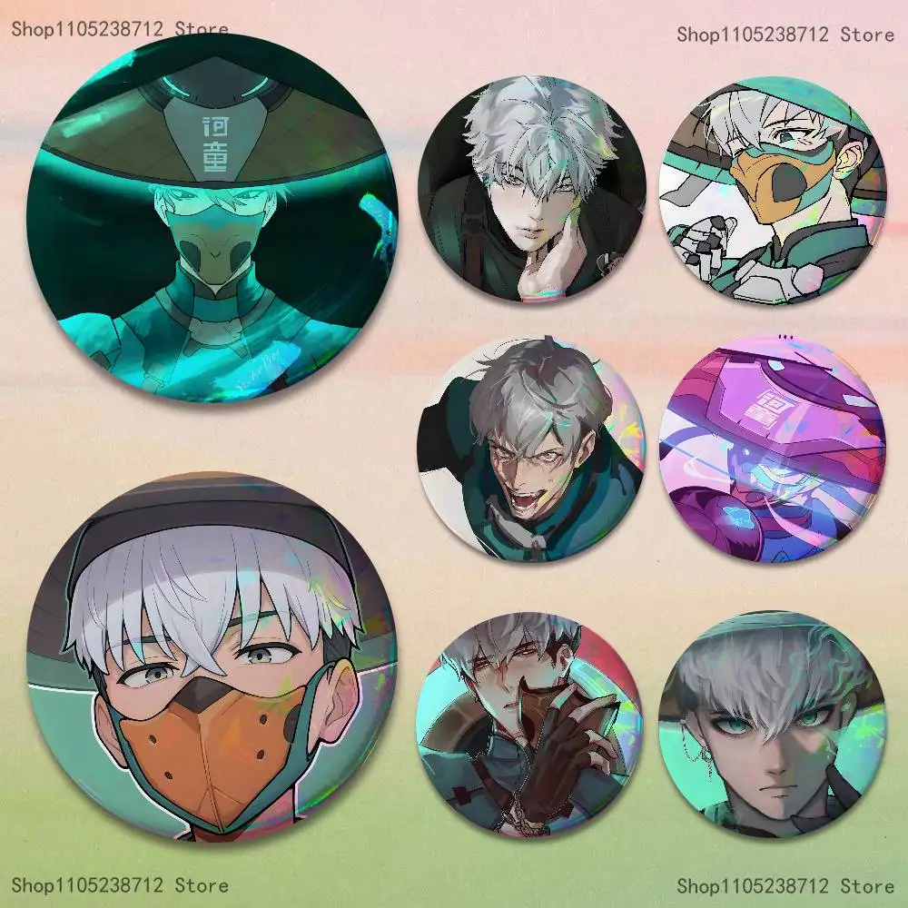 Mizuki O-Overwatch Button Pin Bright Printed Icon Gift For Friends Badge Collar Brooch Lapel Pin Metal