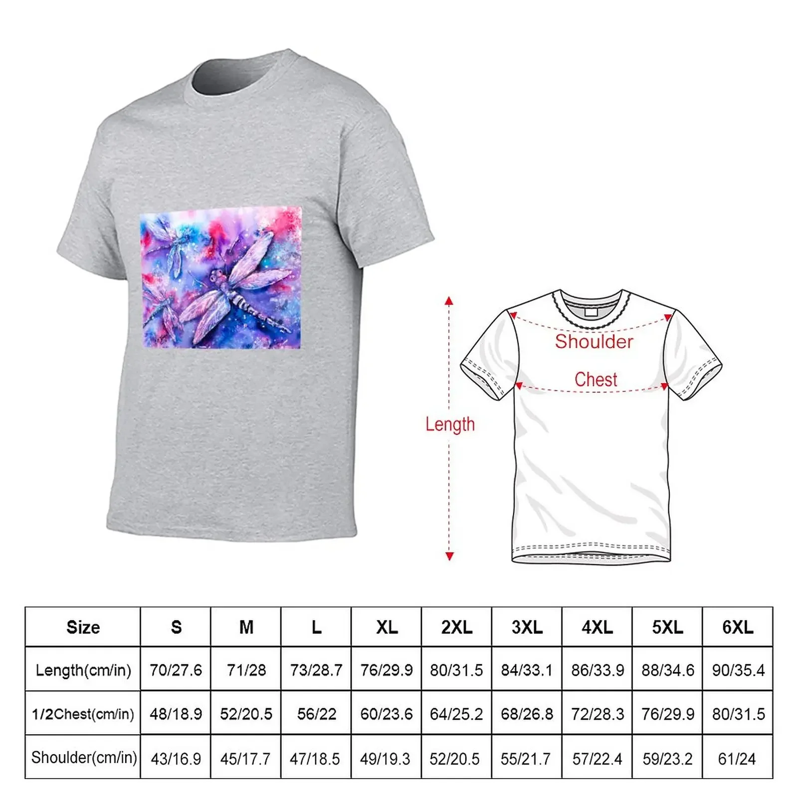 Dragonflies Dance T-Shirt vintage korean fashion customizeds hippie clothes mens tall t shirts