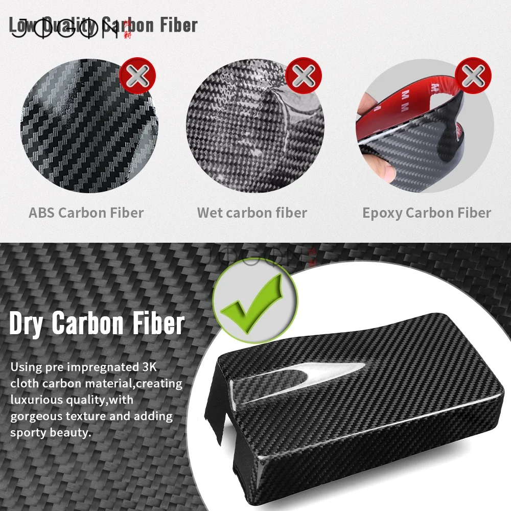 Echte Carbonfaser-Motorraum-Sicherungskastenabdeckungen zum Aufkleben, Außenzubehör für VW GOLF 8 MK8 8.5 Golf R 2021+ – Detail 2