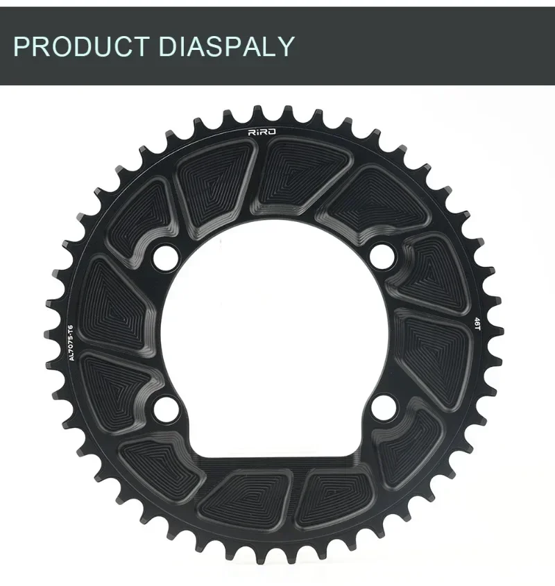 RIRO 110 bcd Road Bike Chainring 46T 48T 50T 52T 54T 56T 58T Semi