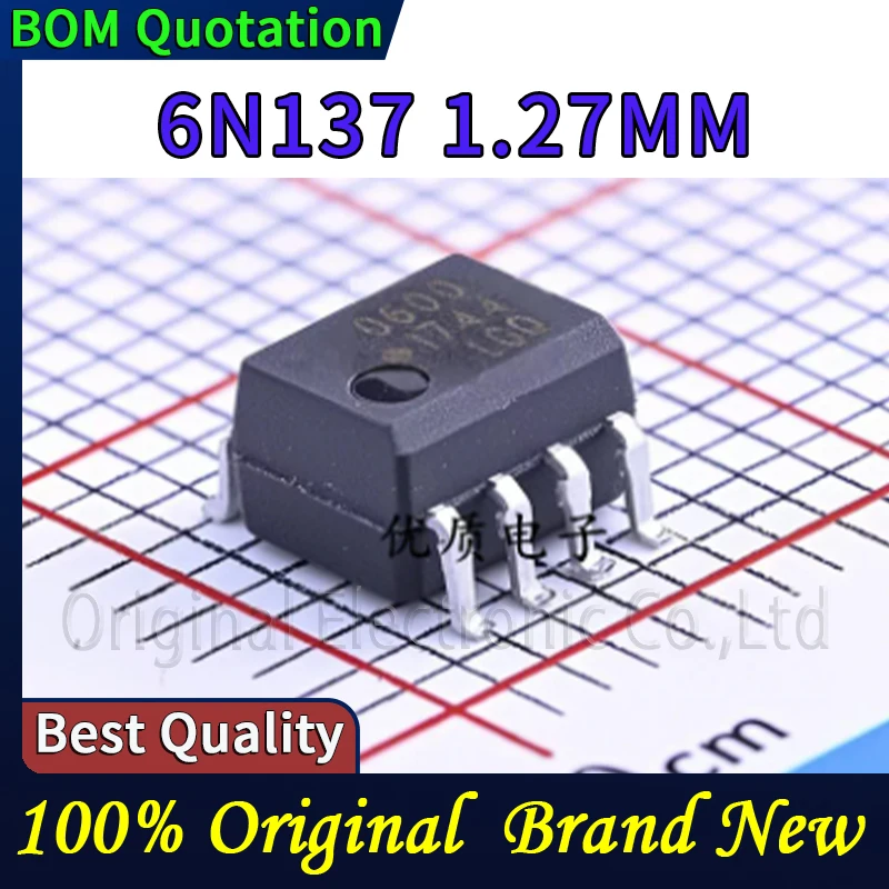 10pcs/lot 6N137 1.27MM Original  In stock High quality