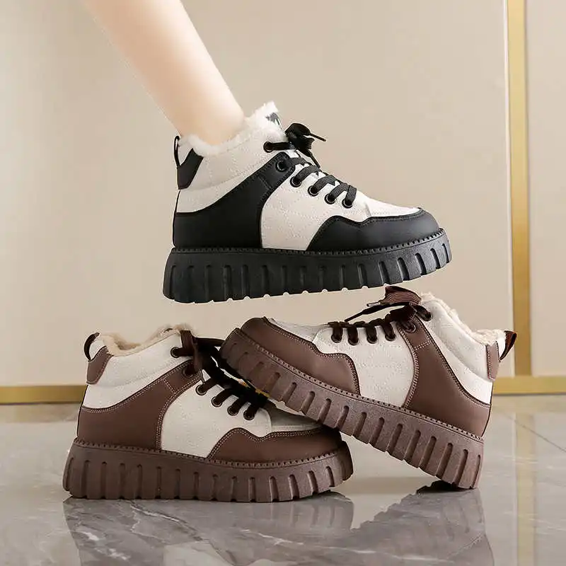 Non-slip Sole Very Warm Womans Nude Heel Shoes Oxford Sport And Fitness Height Golf Shoes Sneakers Loafer'lar Loufers