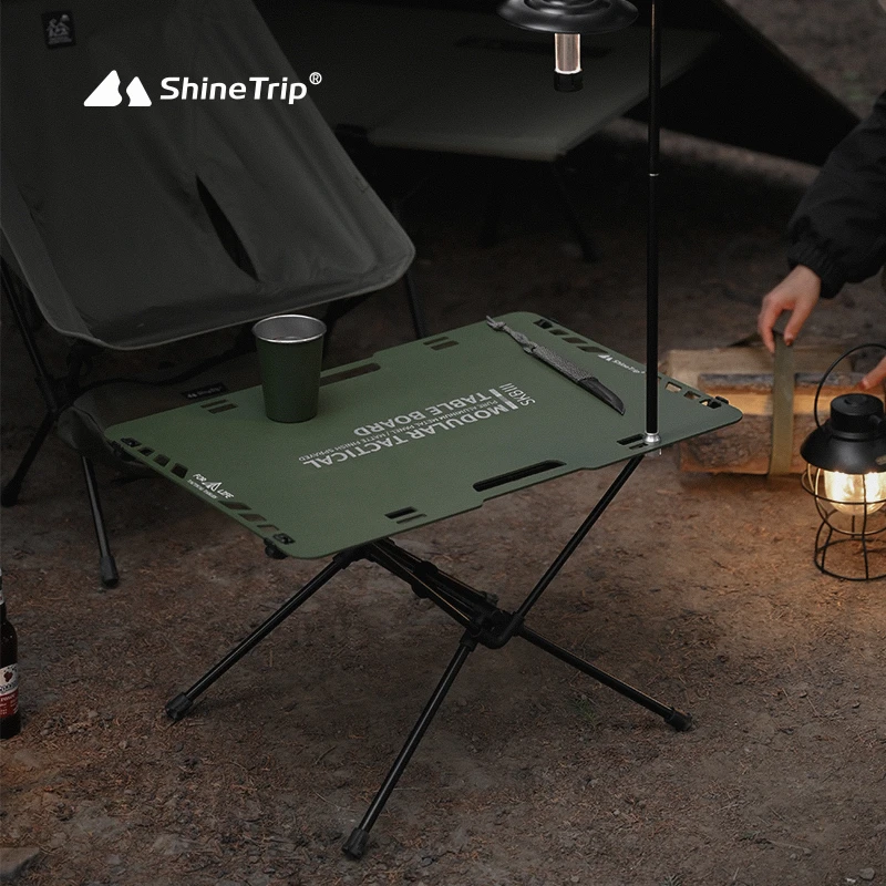 Outdoor Camping Tactical Table 3mm Aluminum Alloy IGT Table Lightweight Folding Barbecue Picnic Splicing Camping Table With Bag