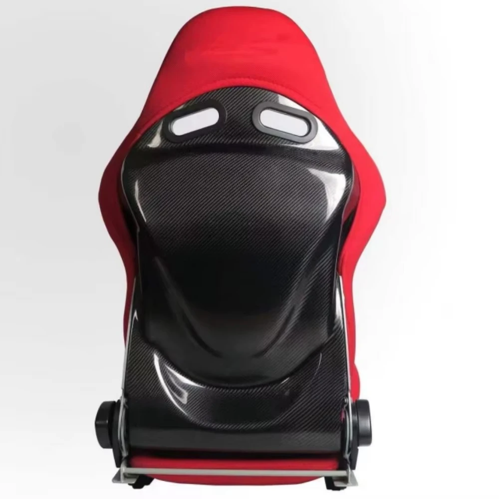 High Glossy OEM Style Carbon Fiber Upgade Customization Design CarSeat for Golf 8 GTI R20 MK8 Seat Real Leather Cover