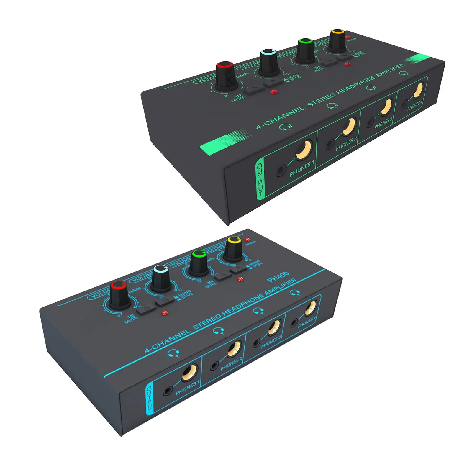مكبر صوت صغير ستيريو سماعة ، 4 قناة ، وانخفاض الضوضاء ، ومقبض صوت مستقل ، خلاط خط للاستوديو وتطبيق المرحلة المدمجة