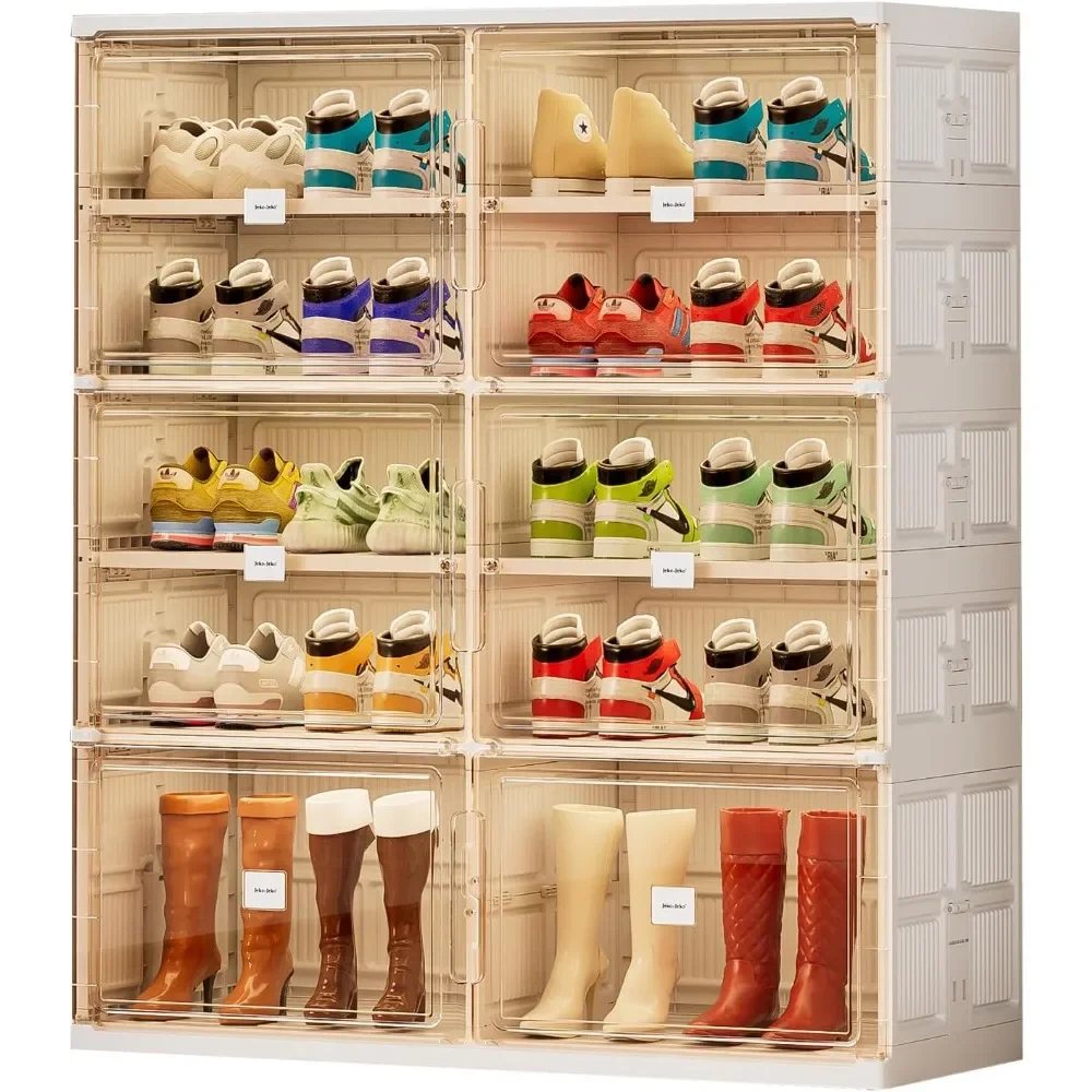 

Бестселлер! Складная 5-ярусная полка-органайзер для обуви Jeko&Jeko для шкафа или прихожей, большая складная подставка для обуви.