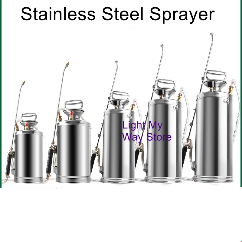 

Stainless steel spray pot pneumatic high pressure small pesticide bucket spray bottle