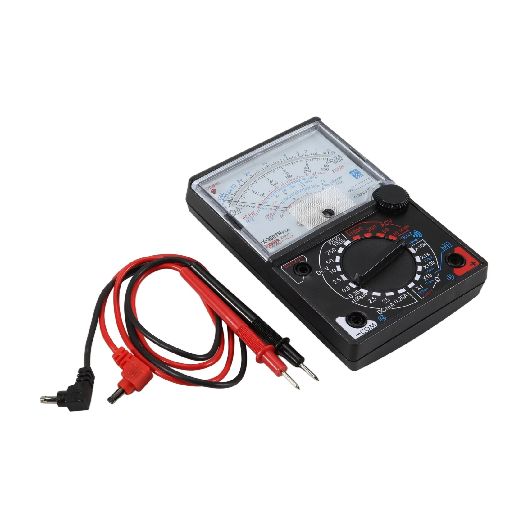 DTA6 for YX-360TRE-L-B Pointer Multimeter, Analog Voltmeter Ammeter Ohmmeter AC DC Measure with Tester Pen Indicator Light