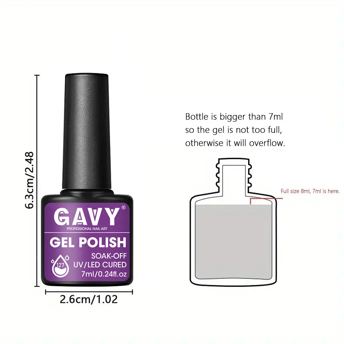 GAVY 6本入りネイルポリッシュセット - 豊富な色展開、ホルムアルデヒドフリー、サロンでの使用、自宅での使用、またはホリデーギフトとして最適。