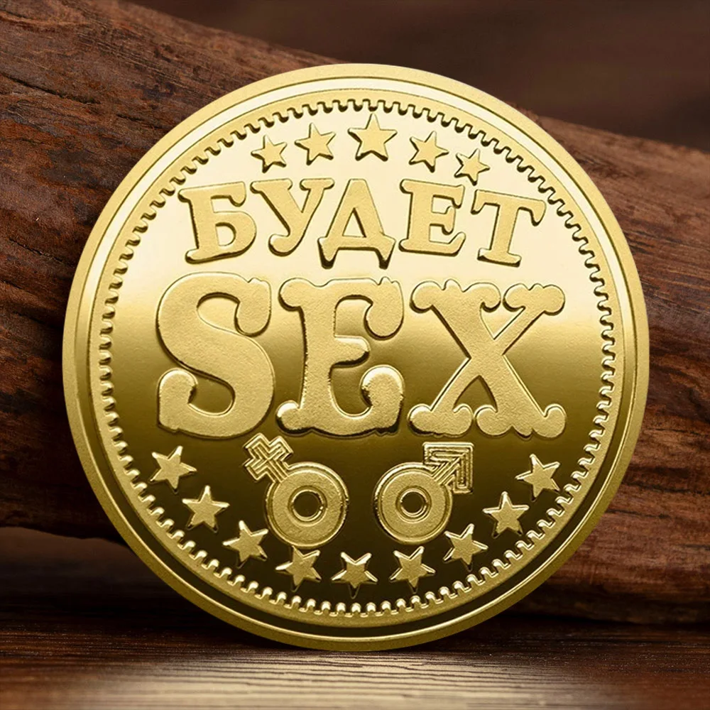Russian Decision Coins Lucky Gift Good Luck Charms Love Gold Plated Collectible Coins Home Decorations
