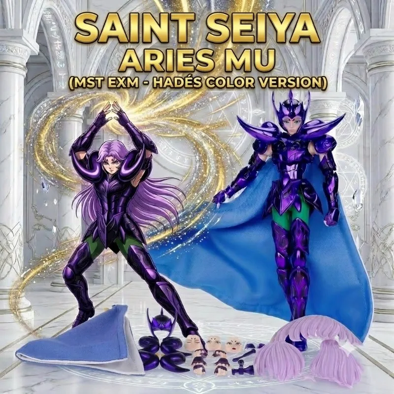 

[9 Hours Shipping]Saint Seiya MST Surplice Aries Mu Hades Chapter Myth Cloth EXM Diecast Metal Armor Action Figure Collection