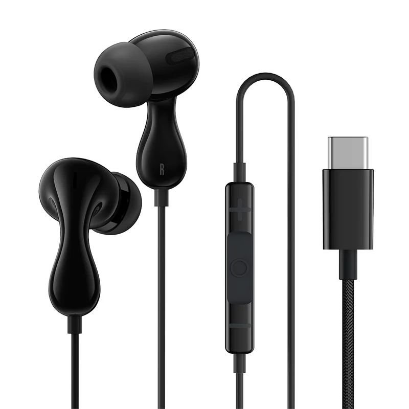 Baseus Encok CZ20/HZ20 Kabelgebundener Kopfhörer Typ C/3,5 mm Klinke Hi-Res Audio mit Mikrofon Kabelgebundenes Headset für Laptop-Computer-Tablet-Handy 3
